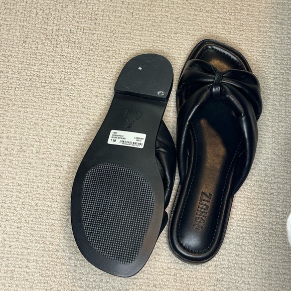 SCHUTZ Black Knot Design Sandals - Picture 4 of 4